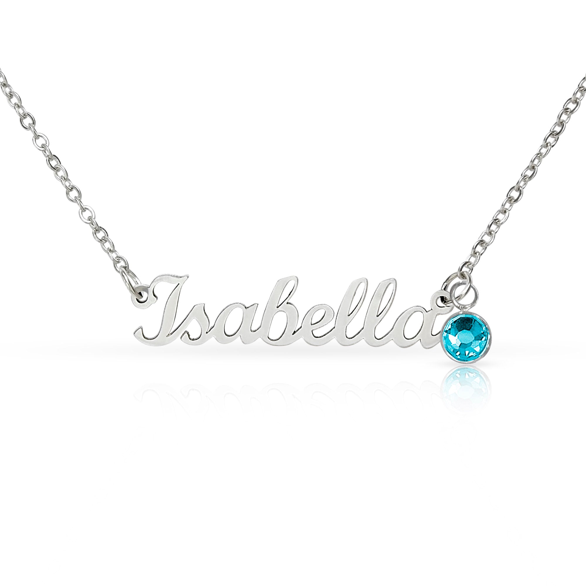 Personalized Name with Birthstone