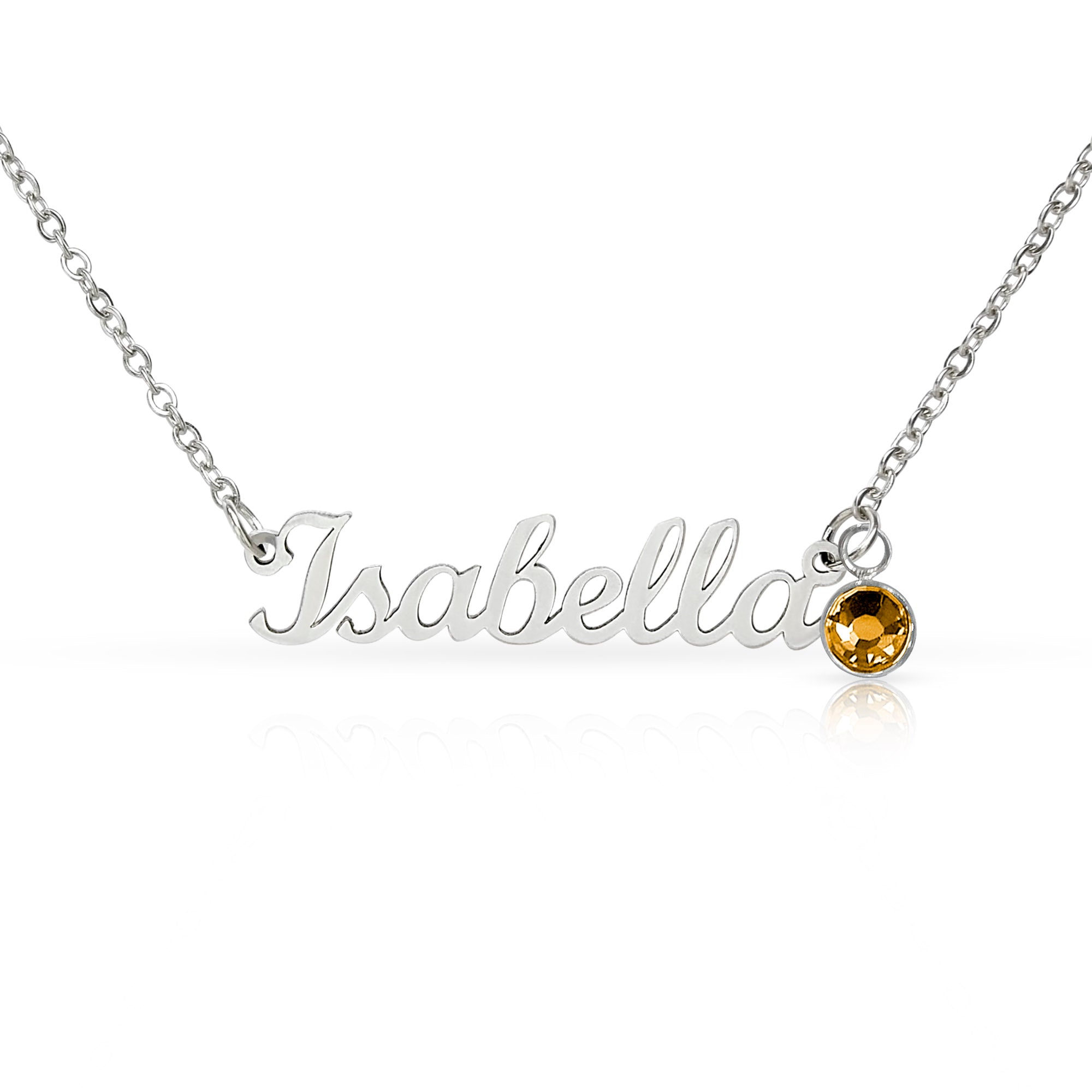 Personalized Name with Birthstone