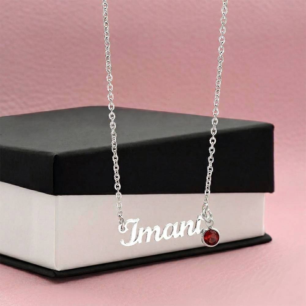 Personalized Name with Birthstone