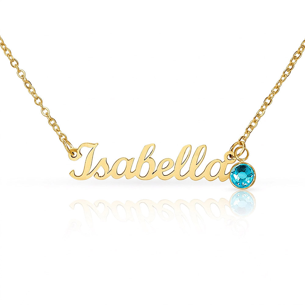 Personalized Name with Birthstone