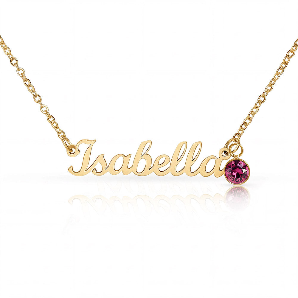 Personalized Name with Birthstone