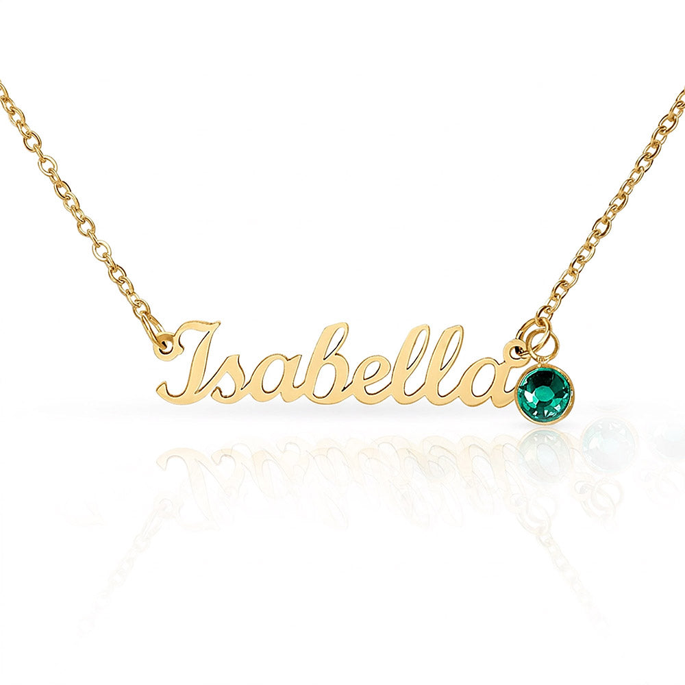 Personalized Name with Birthstone