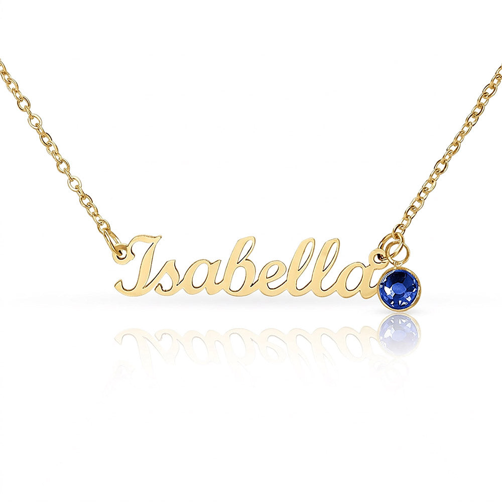 Personalized Name with Birthstone