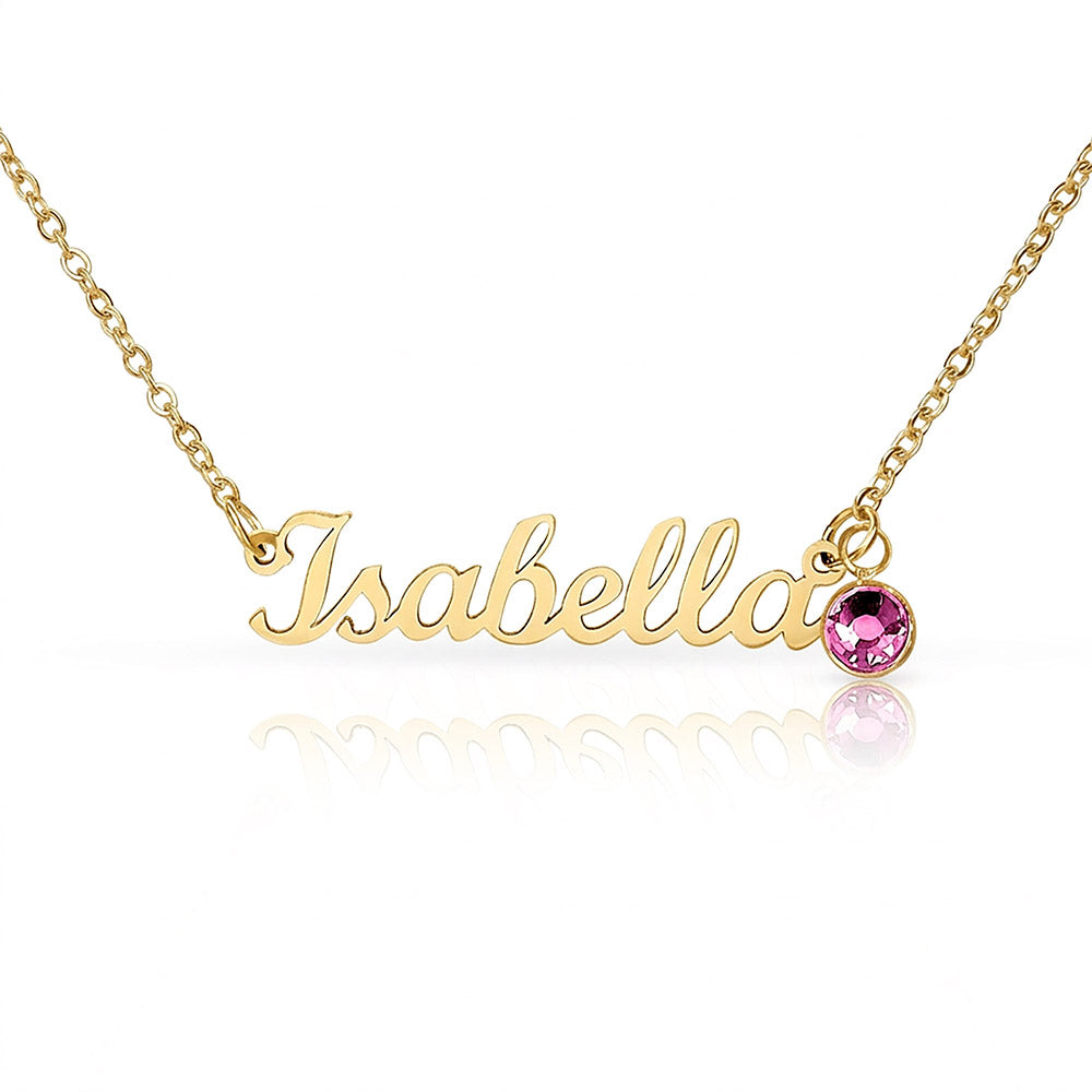 Personalized Name with Birthstone
