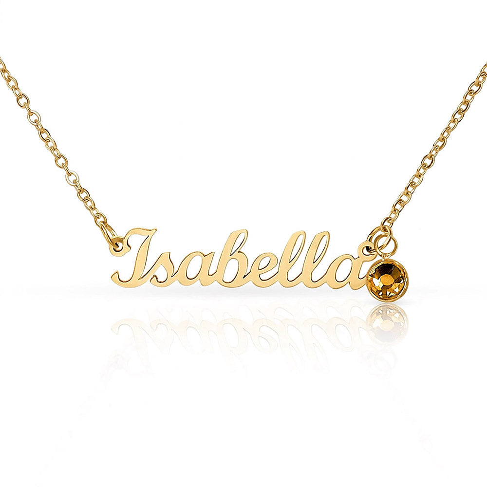 Personalized Name with Birthstone