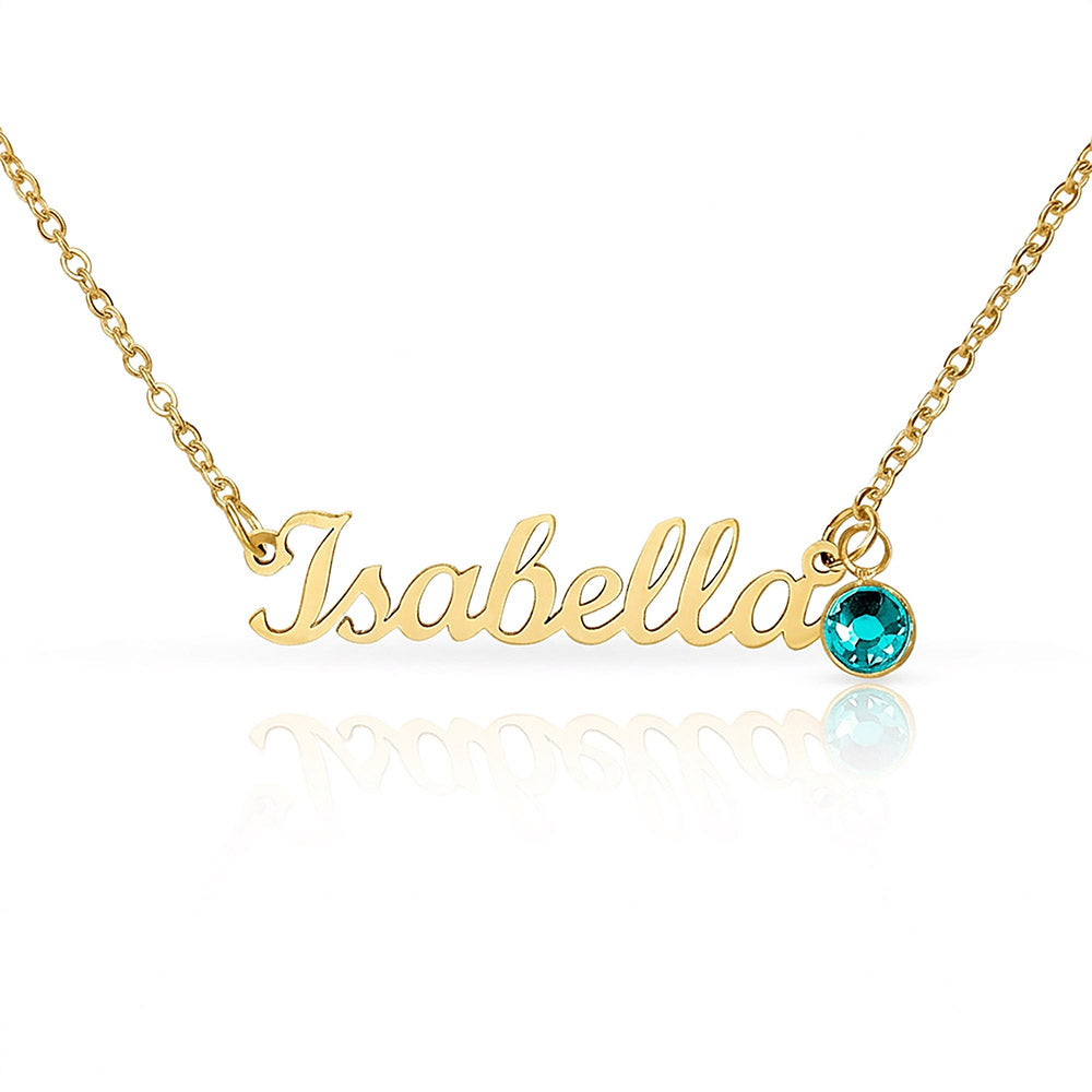 Personalized Name with Birthstone